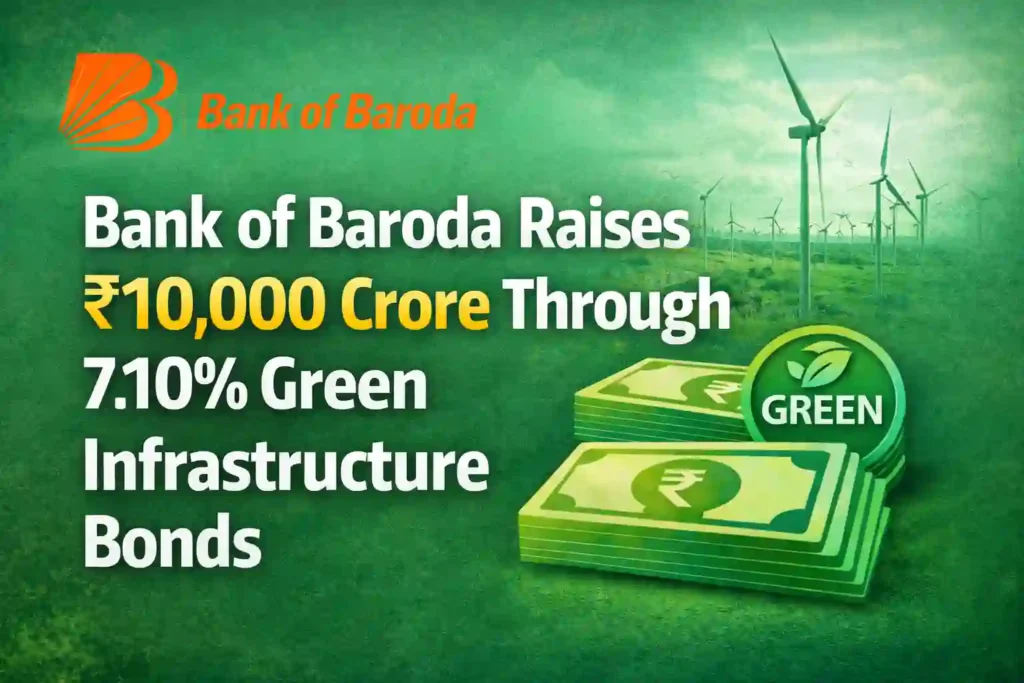 Bank of Baroda Raises Rs.10,000 Crore via 7.10% Green Infrastructure Bonds