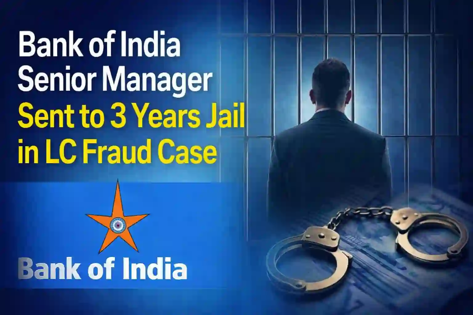 Bank of India Senior Manager sent to 3 Years Jail in LC Fraud Case