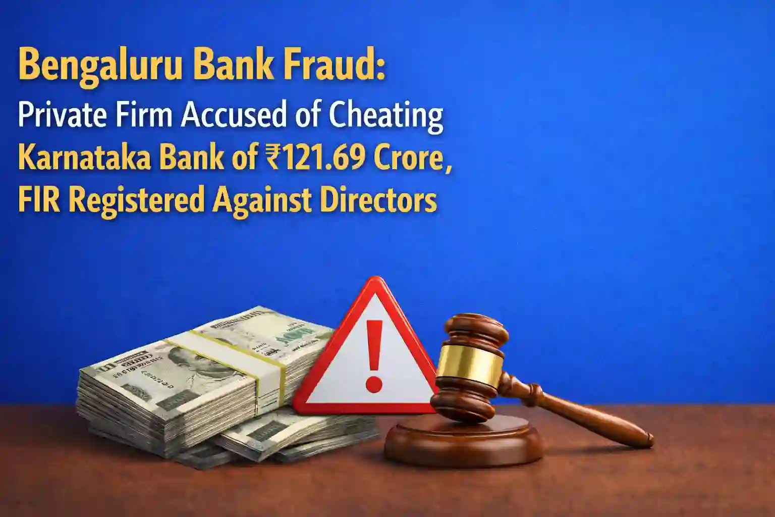 Bengaluru Bank Fraud: Private Firm Accused of Cheating Karnataka Bank of ₹121.69 Crore, FIR Registered Against Directors
