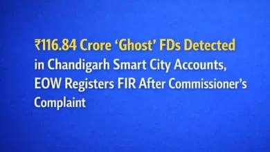 ₹116.84 Crore ‘Ghost’ FDs Detected in Chandigarh Smart City Accounts, EOW Registers FIR After Commissioner’s Complaint