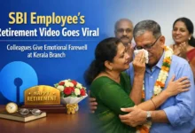 SBI Employee’s Retirement Video Goes Viral, Colleagues Give Emotional Farewell at Kerala Branch