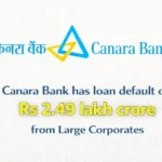 Canara Bank has loan default of Rs 2.49 lakh crore; Total Default over Rs 29 lakh crore in PSU Banks