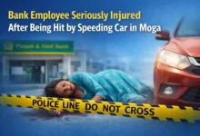 Bank Employee Seriously Injured After Being Hit by Speeding Car in Moga