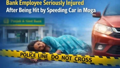 Bank Employee Seriously Injured After Being Hit by Speeding Car in Moga
