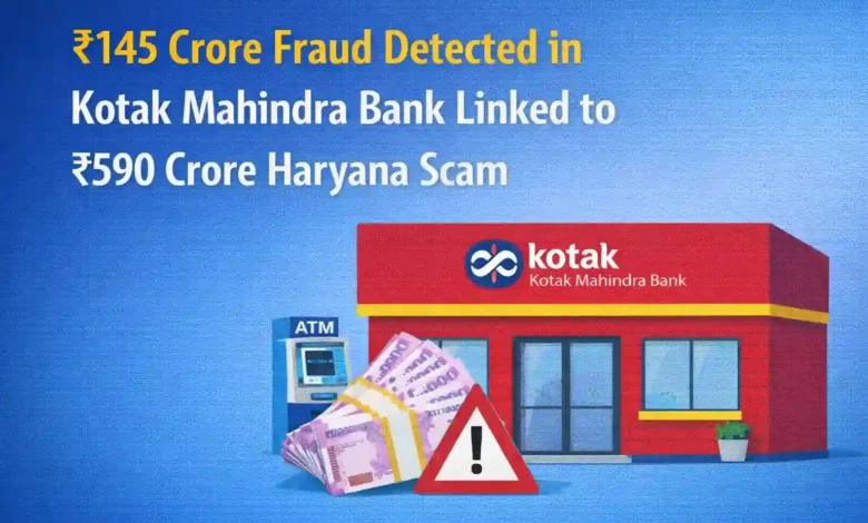 ₹145 Crore Fraud Detected in Kotak Mahindra Bank Linked to ₹590 Crore Haryana Scam