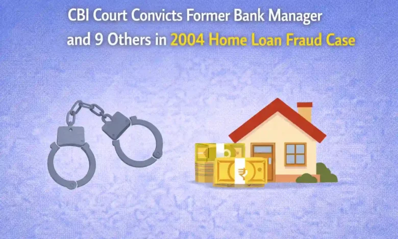 CBI Court Convicts Former Bank Manager and 9 Others in 2004 Home Loan Fraud Case