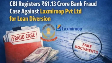 CBI Registers ₹61.13 Crore Bank Fraud Case Against Laxmiroop Pvt Ltd for Loan Diversion
