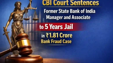 CBI Court Sentences Former State Bank of India Manager and Associate to 5 Years Jail in ₹1.81 Crore Bank Fraud Case