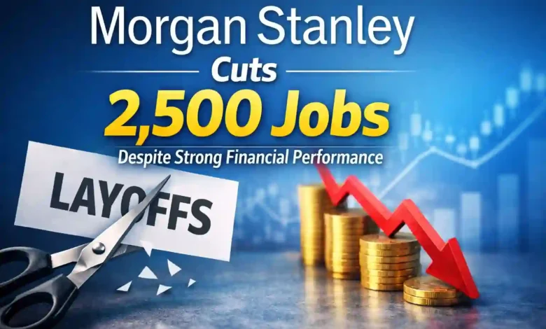 Morgan Stanley Cuts 2,500 Jobs Despite Strong Financial Performance