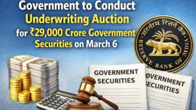 Government to Conduct Underwriting Auction for ₹29,000 Crore Government Securities on March 6