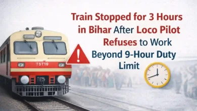 Train Stopped for 3 Hours in Bihar After Loco Pilot Refuses to Work Beyond 9-Hour Duty Limit