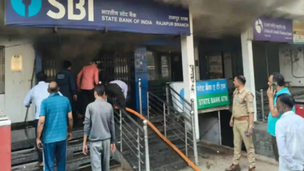 Major Fire Breaks Out at State Bank of India Branch, Cause Unknown