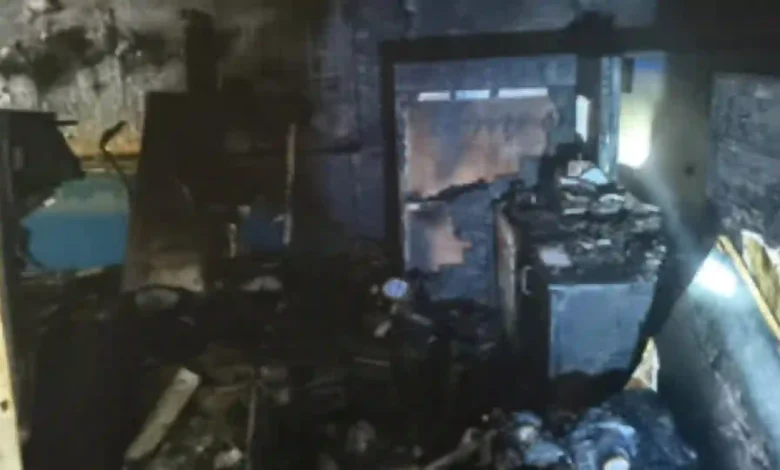 Major Fire Breaks Out at State Bank of India Branch, Cause Unknown