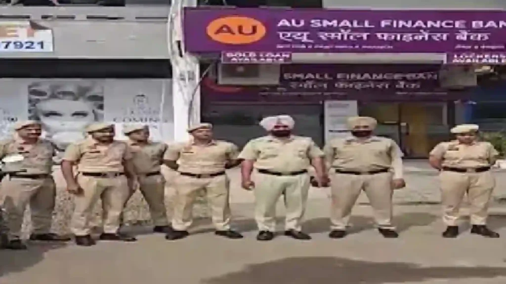 Police lock AU Bank in Panchkula