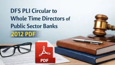 DFS PLI Circular to Whole Time Directors of Public Sector Banks 2012 PDF