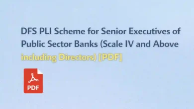 DFS PLI Scheme for Senior Executives of Public Sector Banks (Scale IV and Above including Directors) [PDF]