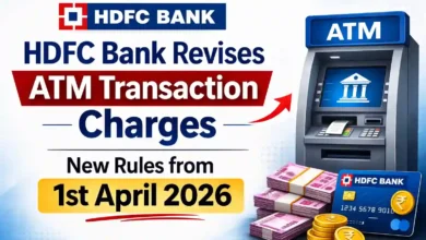 HDFC Bank Revises ATM Transaction Charges, New Rules from 1st April 2026