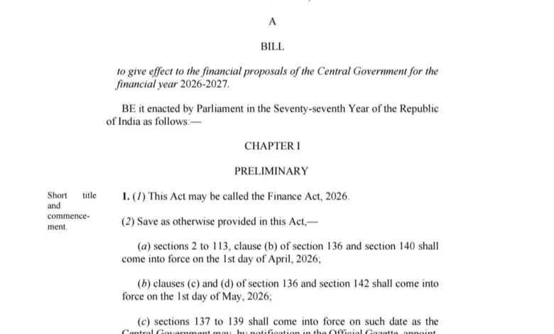 Finance Bill 2026 PDF