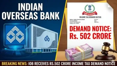 Indian Overseas Bank Receives Rs.502 Crore Income Tax Demand Notice