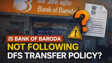 Is Bank of Baroda not following DFS Transfer Policy?