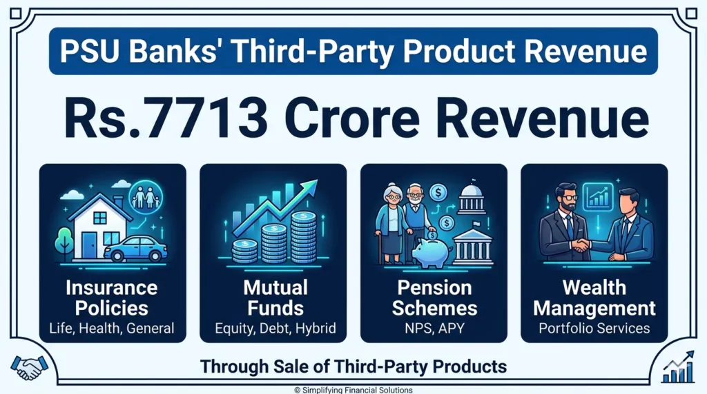 PSU Banks earn Rs.7713 crore revenue through sale of Third-Party Products