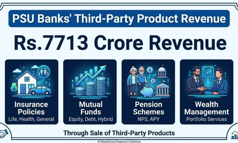 PSU Banks earn Rs.7713 crore revenue through sale of Third-Party Products