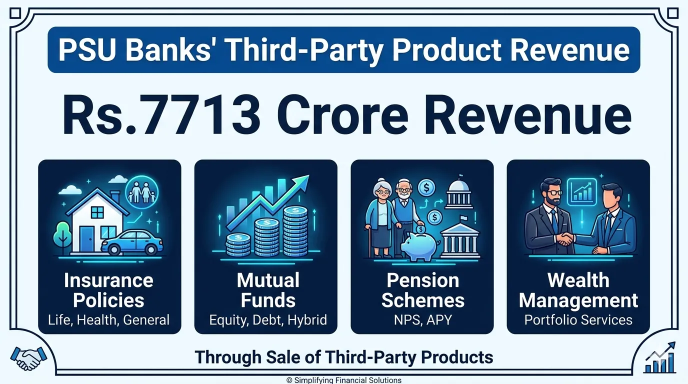 PSU Banks earn Rs.7713 crore revenue through sale of Third-Party Products