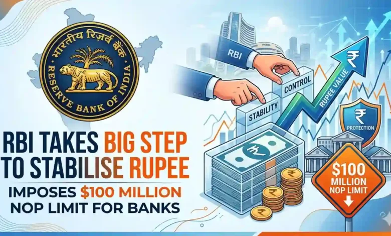 RBI Takes Big Step to Stabilise Rupee, Imposes $100 Million NOP Limit for Banks