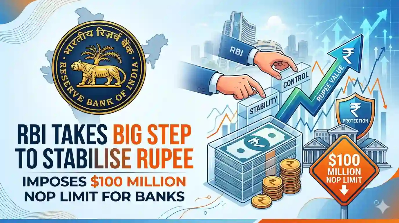 RBI Takes Big Step to Stabilise Rupee, Imposes $100 Million NOP Limit for Banks