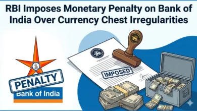 RBI imposes Monetary Penalty on Bank of India Over Currency Chest Irregularities