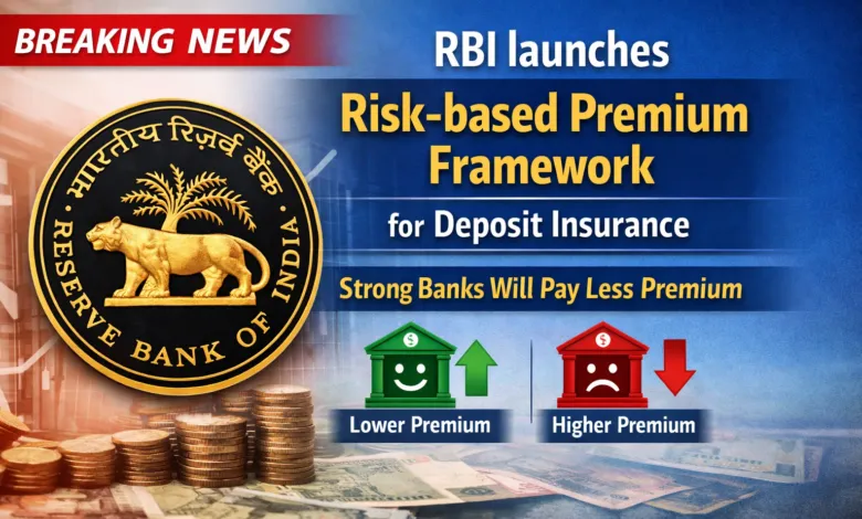 RBI launches Risk-based Premium Framework for Deposit Insurance, Strong Banks will pay Less Premium