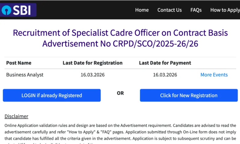 SBI Vacancy Released for Business Analyst Post, Salary Rs.25 Lakhs