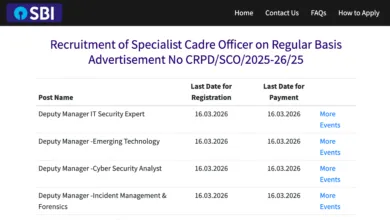 SBI Vacancy released for Deputy Manager IT Security, Cyber Security and other posts