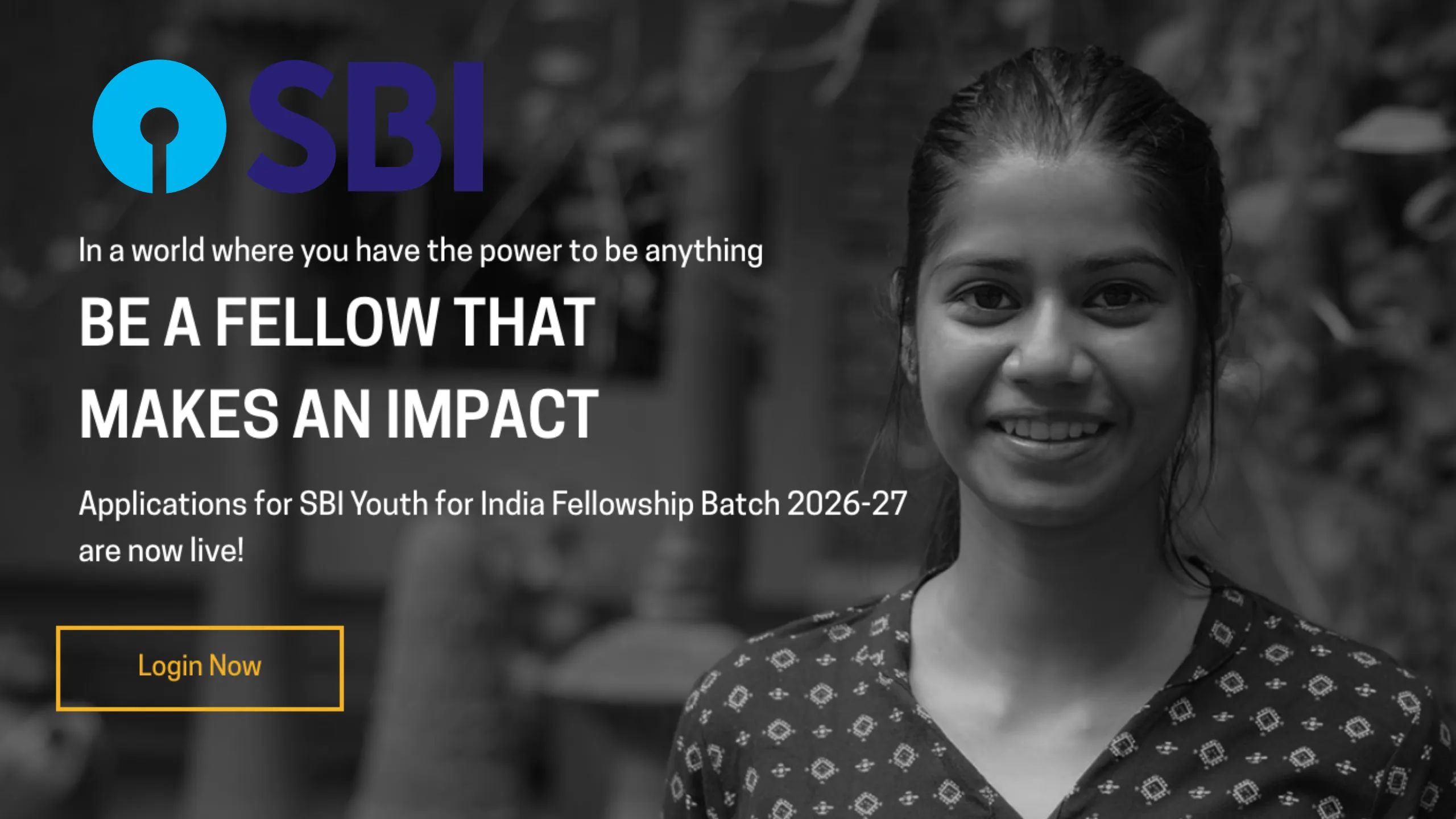 SBI Youth for India Fellowship 2026 Registrations Open