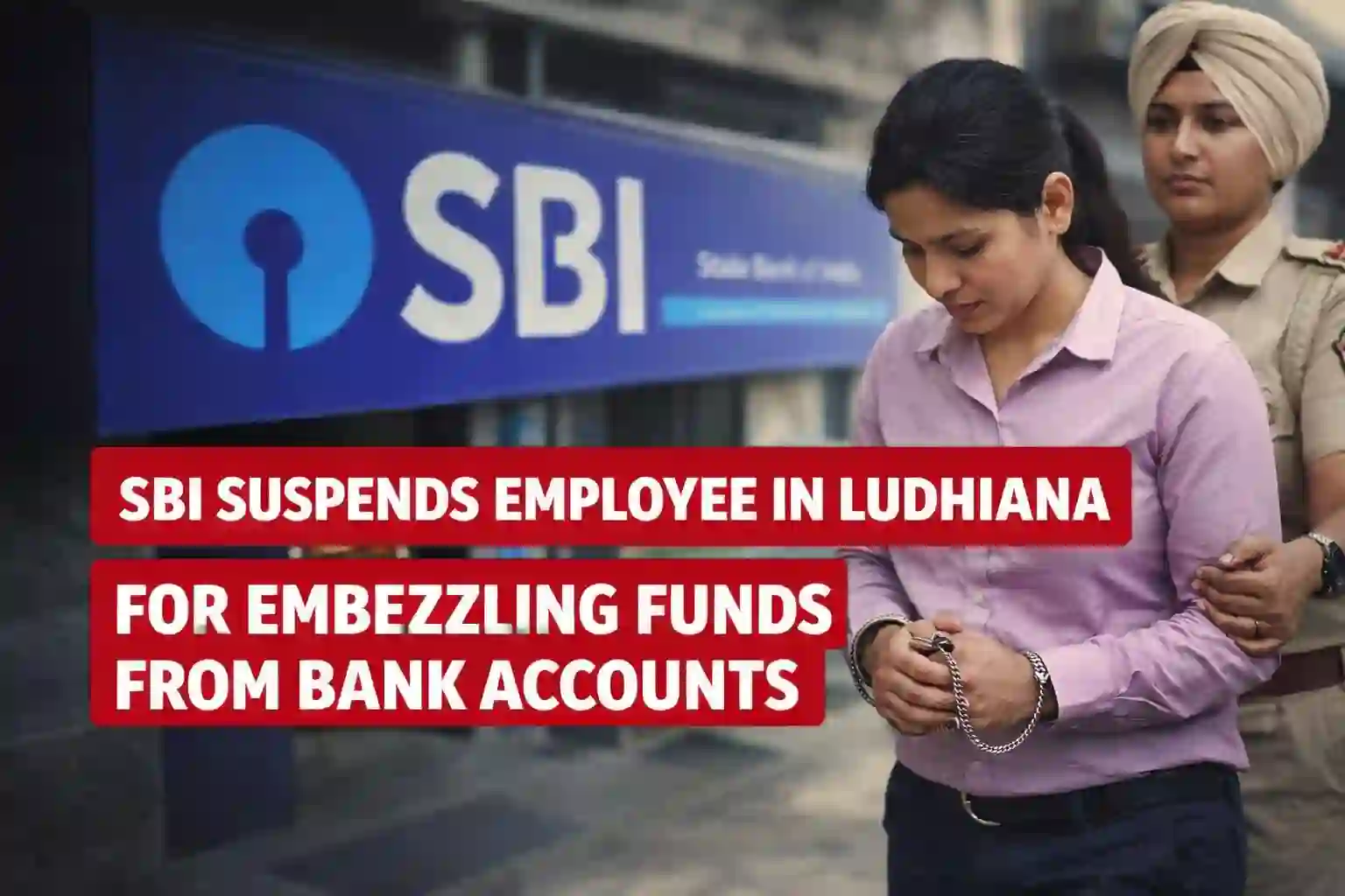 SBI suspends Employee in Ludhiana for embezzling funds from Bank Accounts