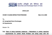 SEBI Relaxes Reporting Rules for Stock Brokers to Improve Ease of Doing Business