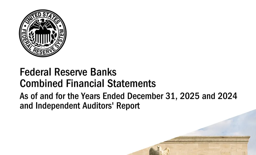 US Federal Reserve Board releases annual audited financial statements