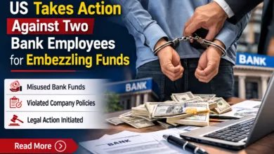 US Takes action against Two Bank Employees for embezzling Funds