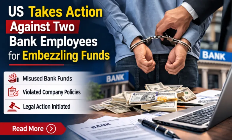 US Takes action against Two Bank Employees for embezzling Funds