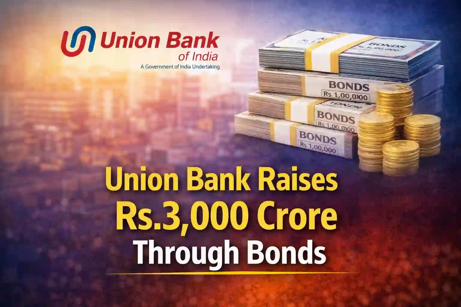 Union Bank Raises Rs.3,000 Crore Through Bonds, Issue Oversubscribed 3 Times