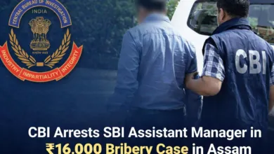 CBI Arrests SBI Assistant Manager in Rs.16,000 Bribery Case in Assam