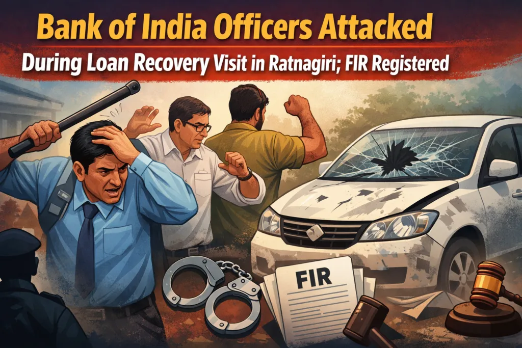 Bank of India Officers Attacked During Loan Recovery Visit in Ratnagiri