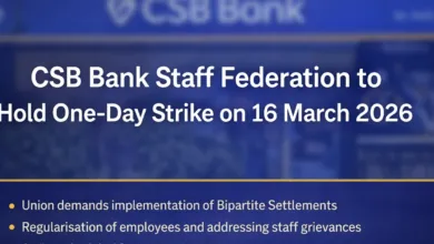CSB Bank Employees Announce One Day Strike on 16 March 2026