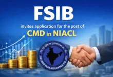 FSIB invites application for the post of CMD in NIACL