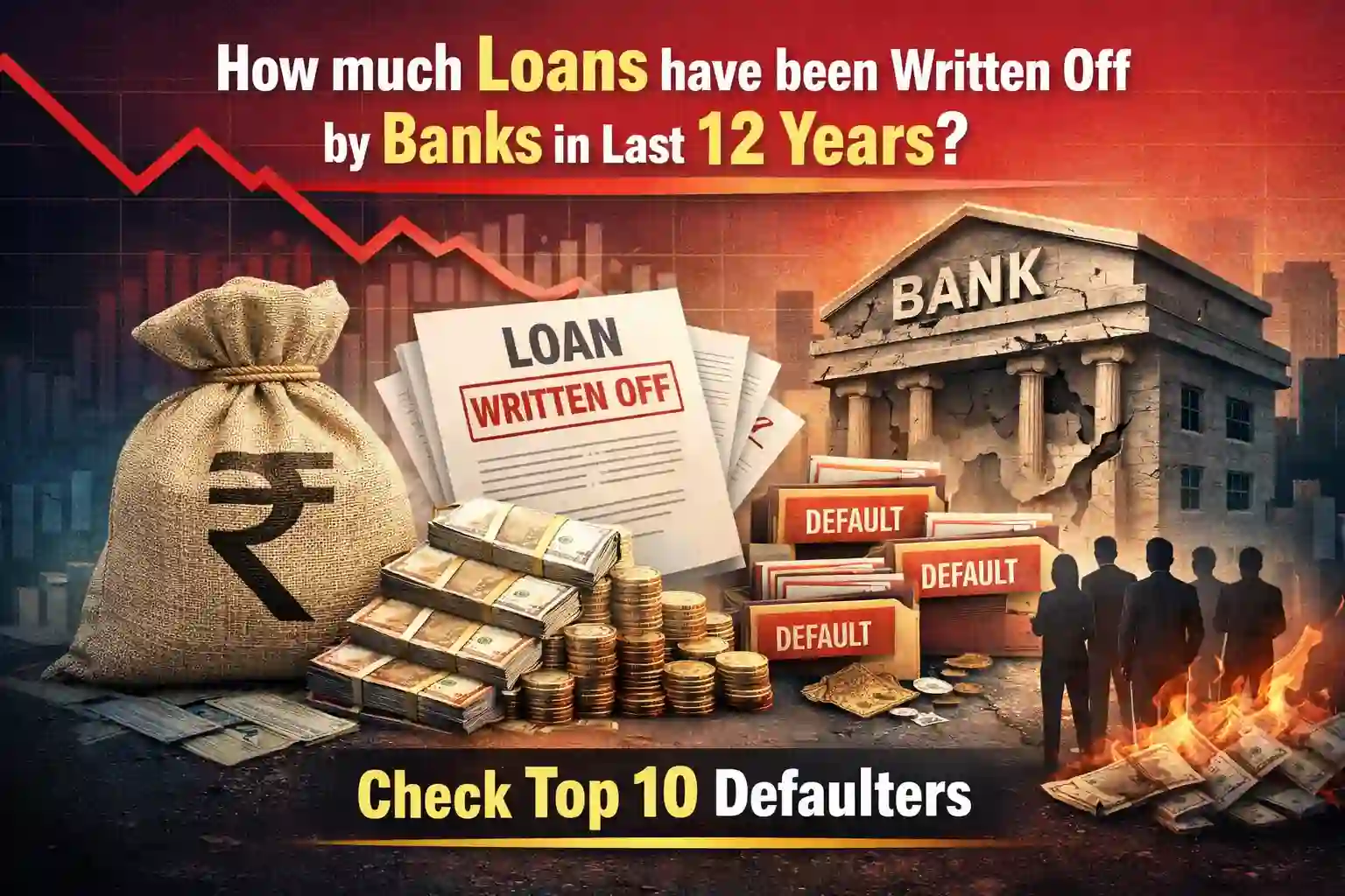 How much Loans have been Written Off by Banks in Last 12 Years? Check Top 10 Defaulters