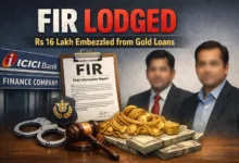 FIR lodged against ICICI Bank and finance company managers for embezzling Rs 16 lakh from gold loans