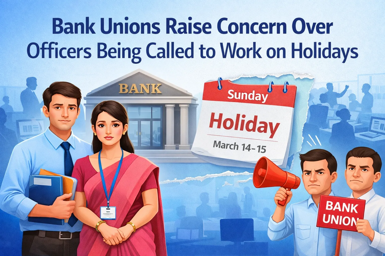 Bank Unions Raise Concern Over Officers Being Called to Work on Holidays