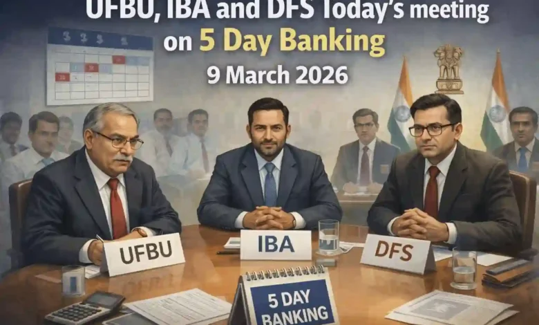 UFBU, IBA and DFS Today's meeting on 5 Day Banking - 9 March 2026