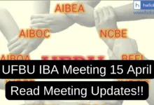 UFBU IBA Meeting 15 April: Read Meeting Updates