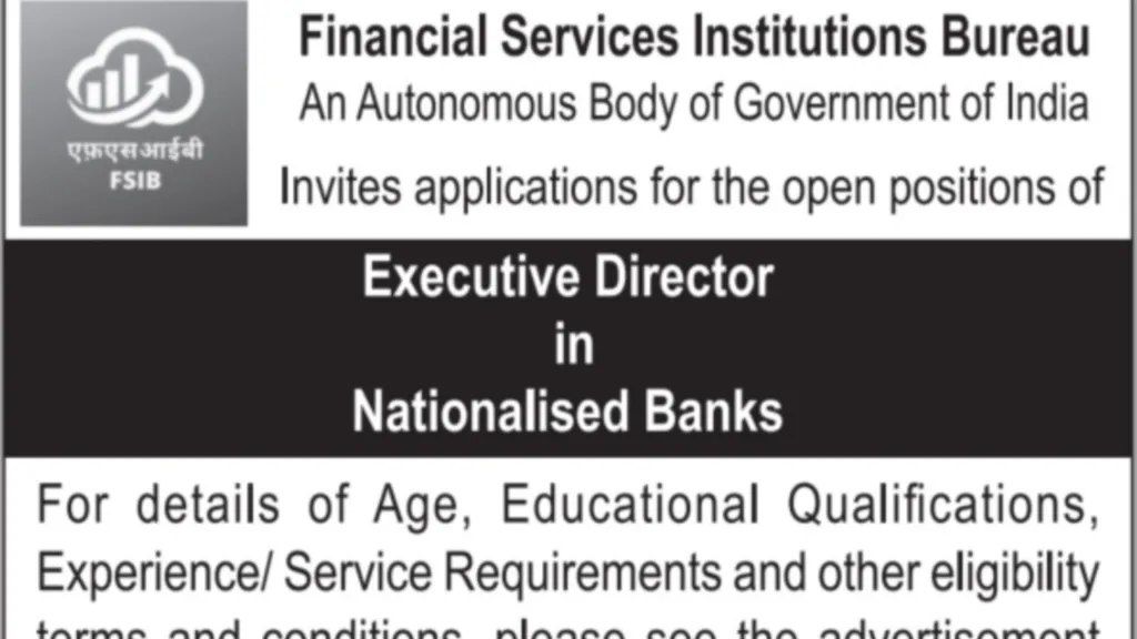 Vacancy Released for ED Post in 4 PSU Banks
